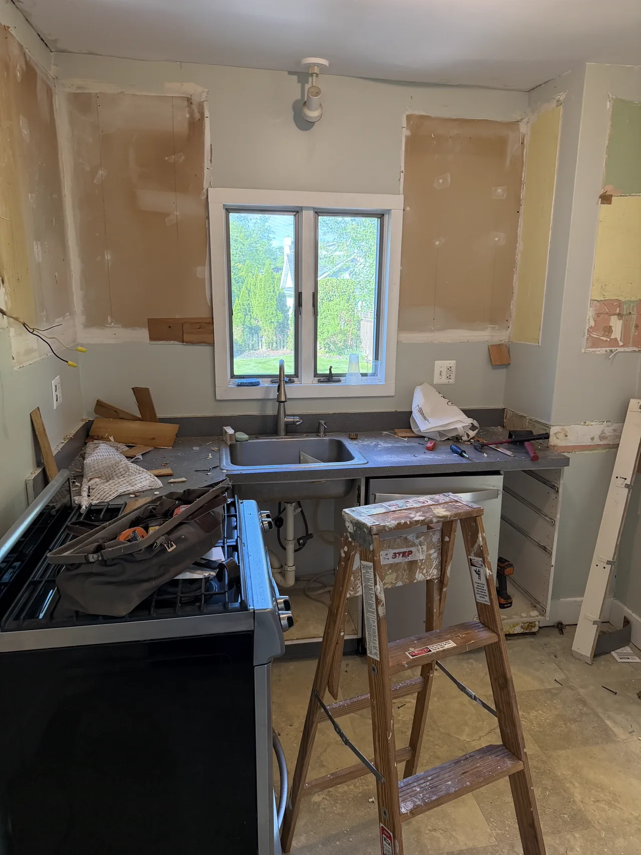 Kitchen Gut and Rebuild Before