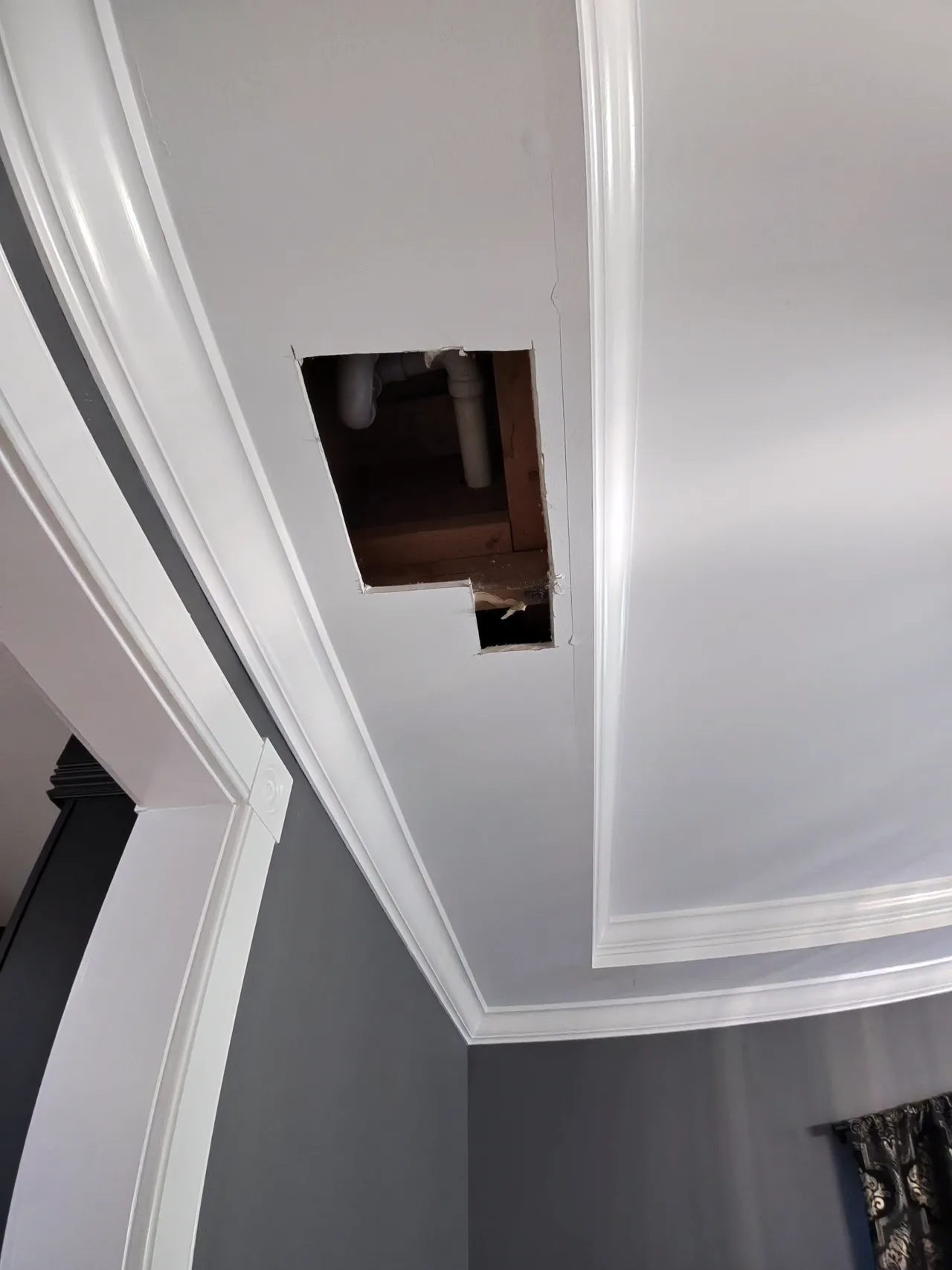 Ceiling Repair and Interior Paint During